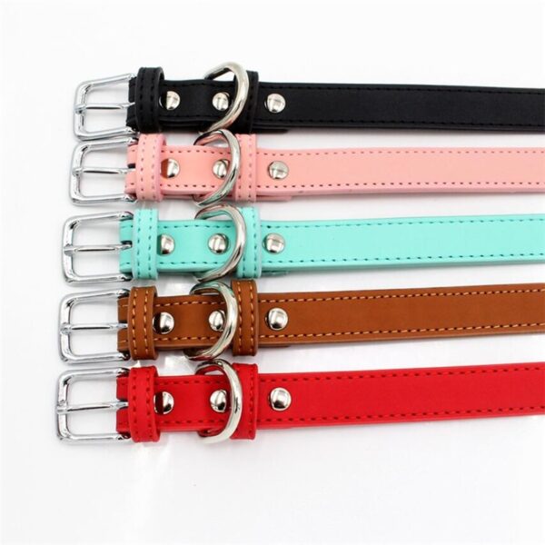 Solid Color Collar for Small Dogs - Image 4