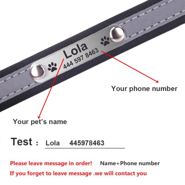 Personalized Reflective Dog Collar - Image 4
