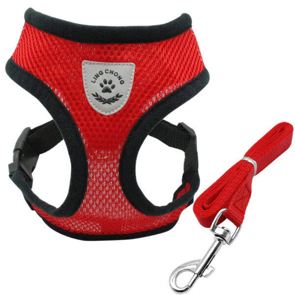 Soft Breathable Nylon Dog Harness and Leash Set - Image 6