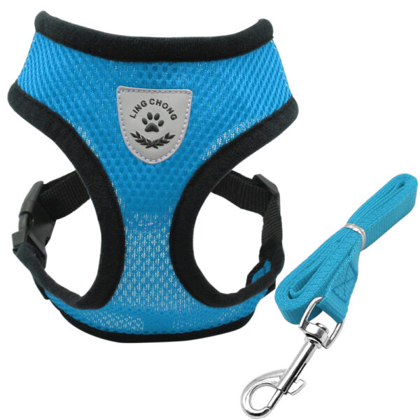 Soft Breathable Nylon Dog Harness and Leash Set - Image 5