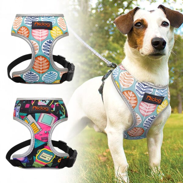 Breathable Printed Nylon Dog Harness Vest