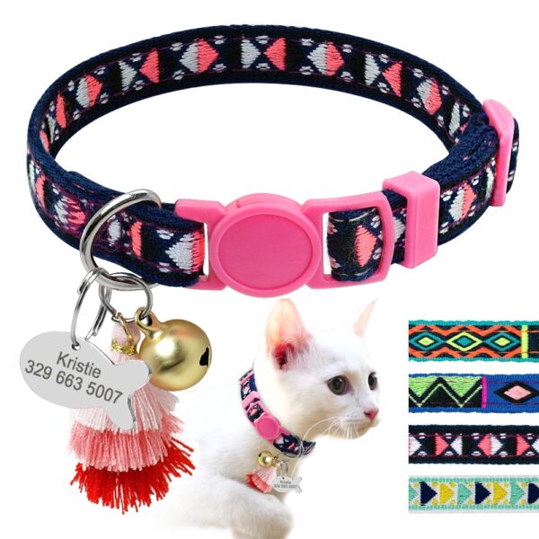Personalized Collar for Pets with Bell - Image 3