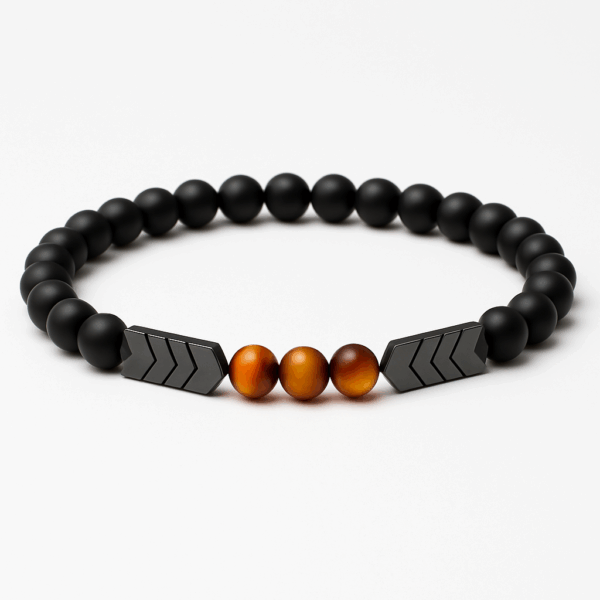 Men's Natural Matte Black Bracelet