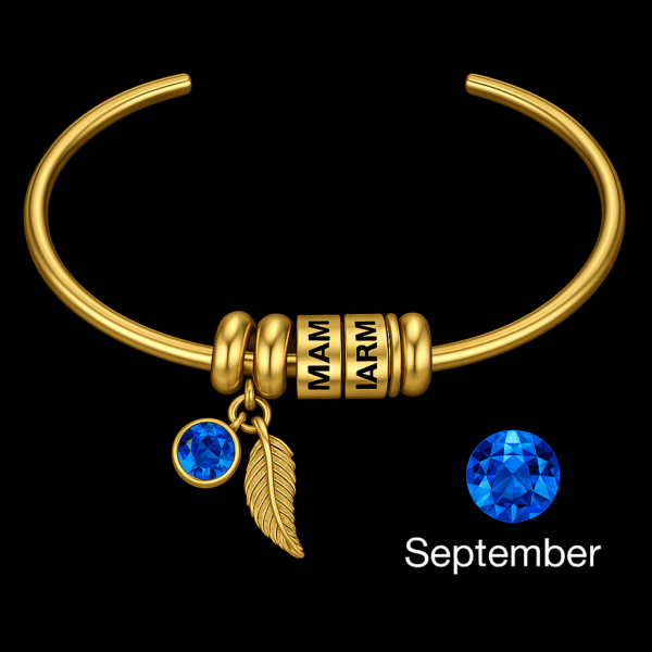 Custom Name Bracelet with Birthstone - Image 5