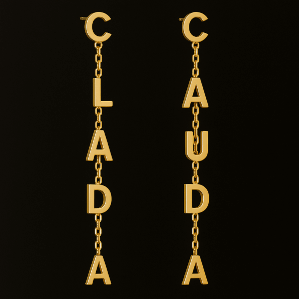 Custom Name Stud Earring - Image 4