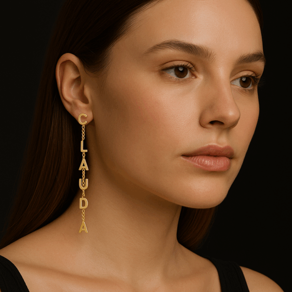 Custom Name Stud Earring - Image 7