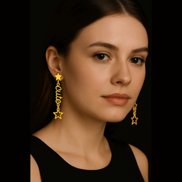 Custom Name Stud Earring - Image 5