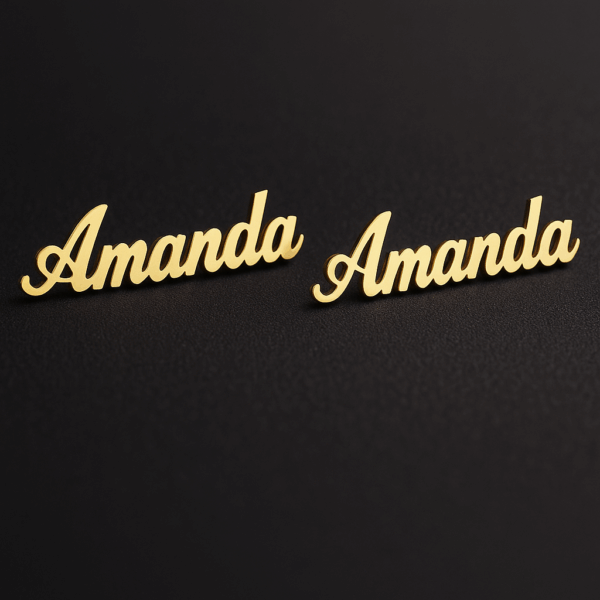 Custom Name Earrings - Image 2