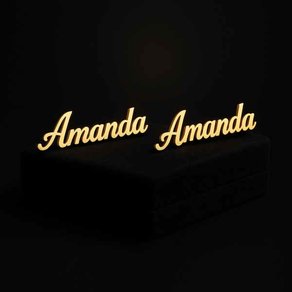 Custom Name Earrings - Image 6