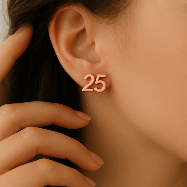 Custom Numbers Earrings - Image 8