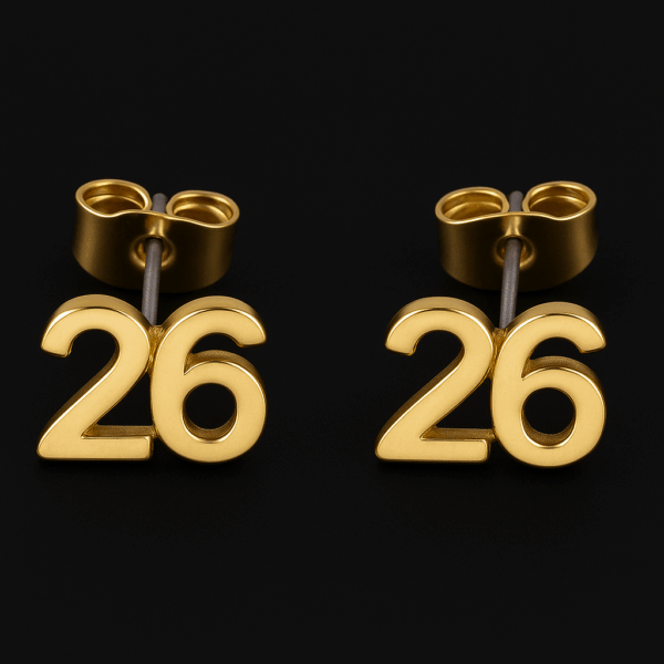 Custom Numbers Earrings - Image 4
