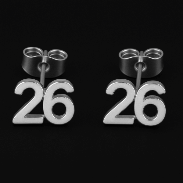 Custom Numbers Earrings - Image 5