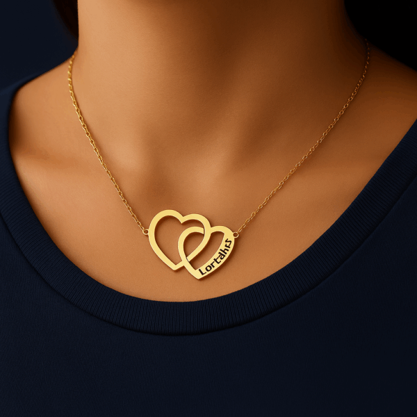 Customized Heart Carving Necklace - Image 4