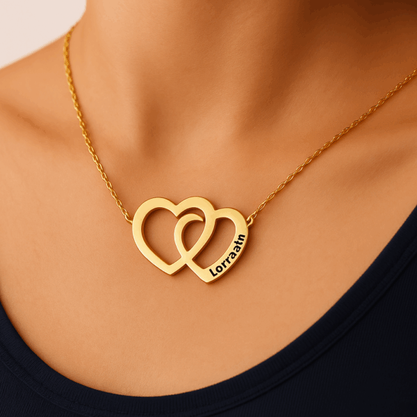 Customized Heart Carving Necklace - Image 5