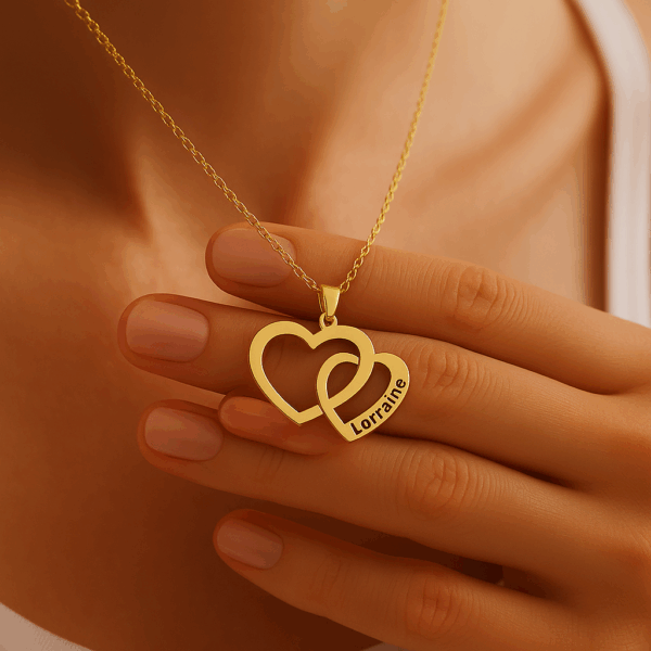 Customized Heart Carving Necklace