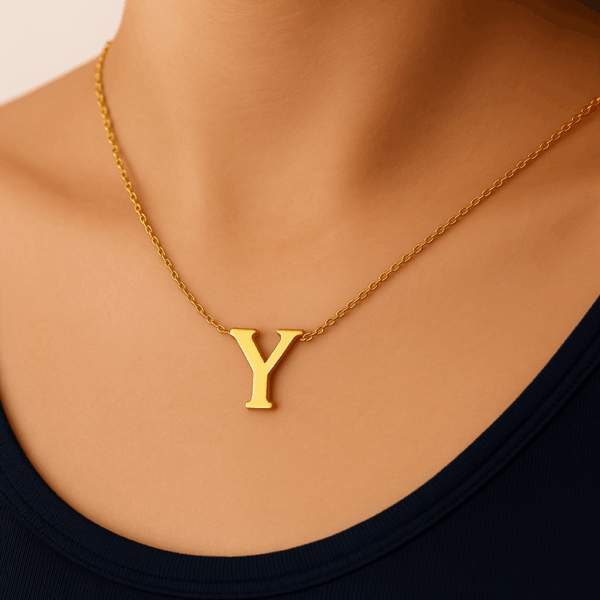 Minimalist A-Z Letter Necklace - Image 3