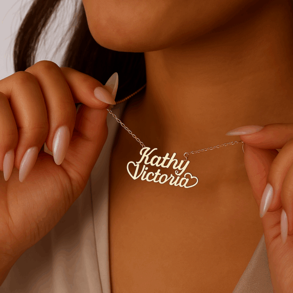 Personalized Couple Custom Name Necklaces