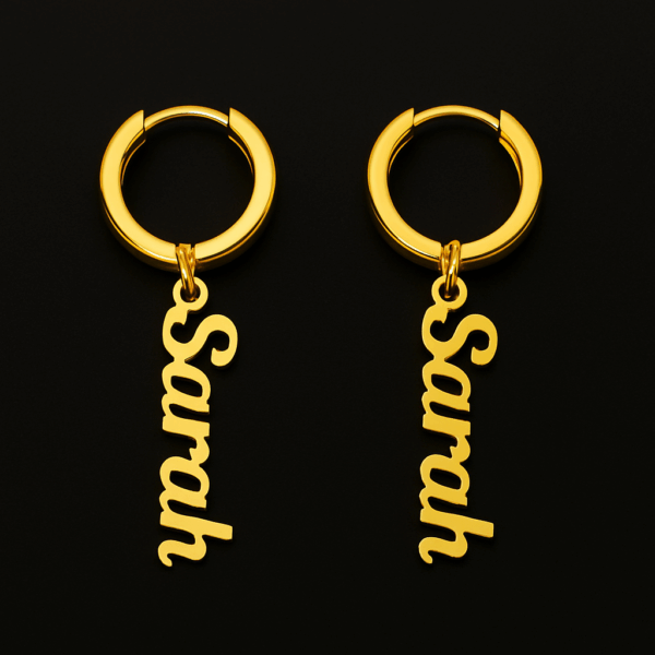 Personalized Custom Name Earrings - Image 3