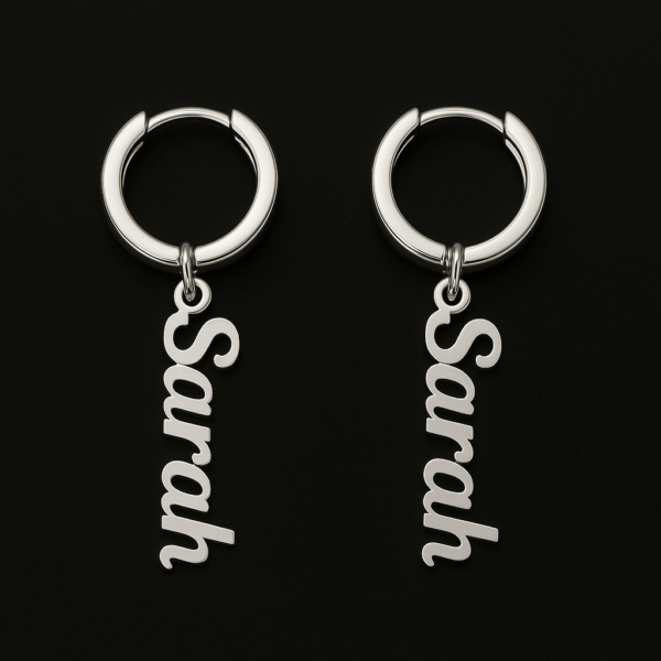 Personalized Custom Name Earrings - Image 5