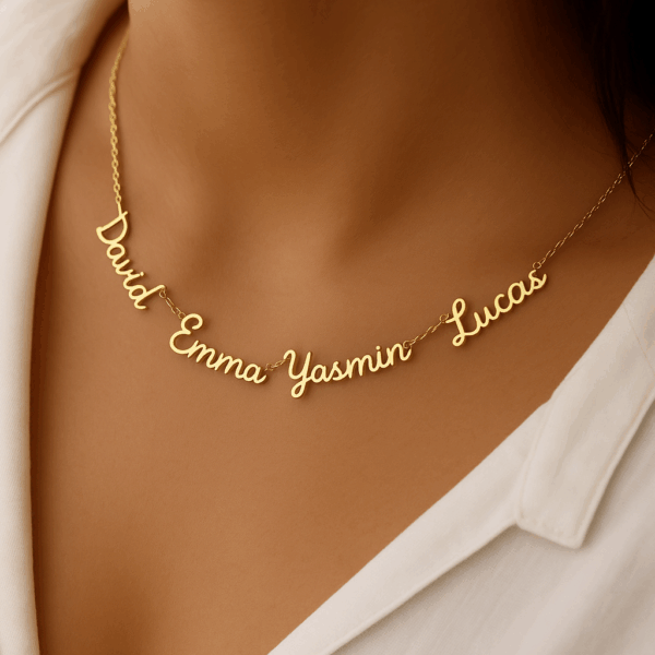 Personalized Family Members Name Necklace - Image 4
