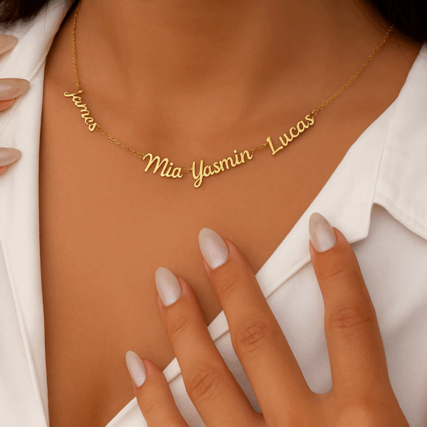 Personalized Family Members Name Necklace - Image 2