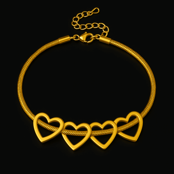 Personalized Names Heart Bracelet - Image 5