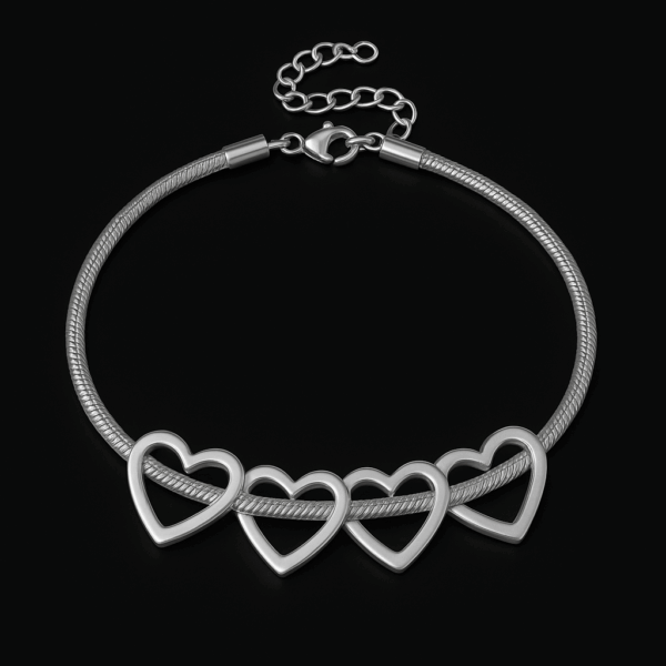 Personalized Names Heart Bracelet - Image 7